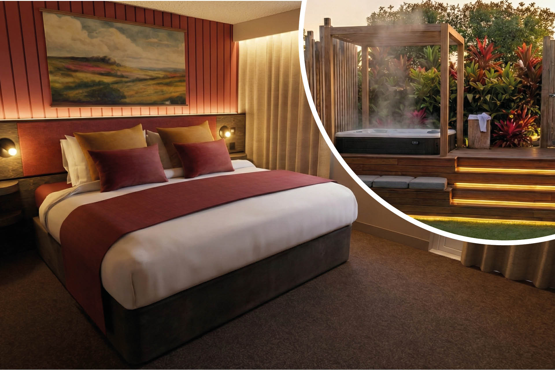 Hot tub garden rooms